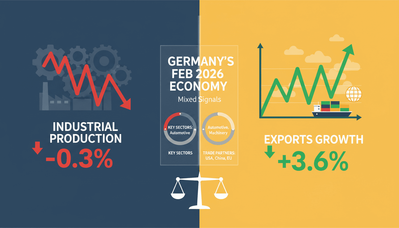 Germany's February 2026 Economic Data Shows Mixed Signals with Export Growth and Production Decline