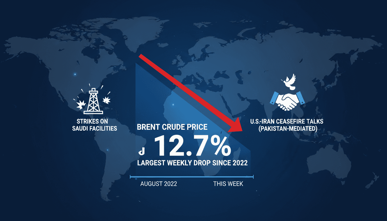 Oil Prices Experience Largest Weekly Drop Since 2022 Amid U.S.-Iran Ceasefire Negotiations