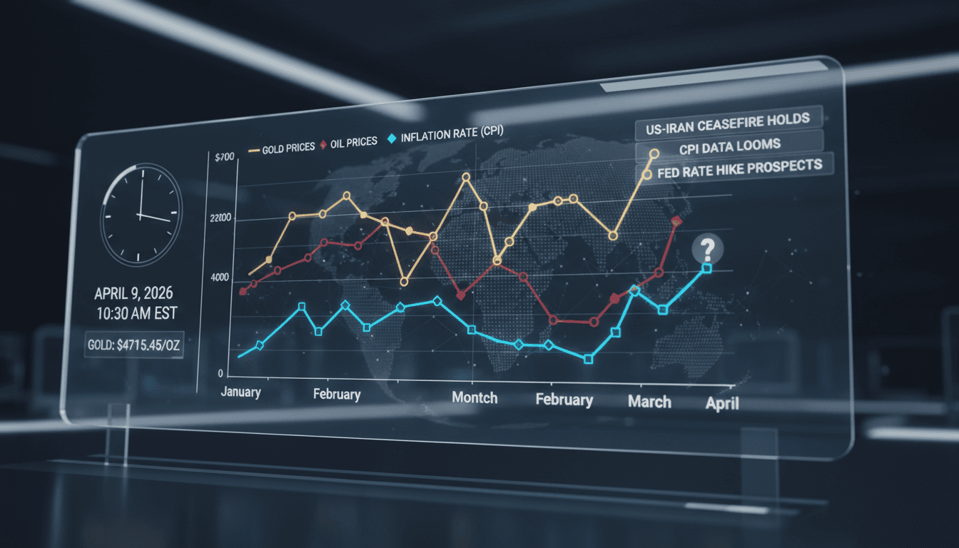 Gold Prices Steady as US-Iran Ceasefire Holds and CPI Data Approaches