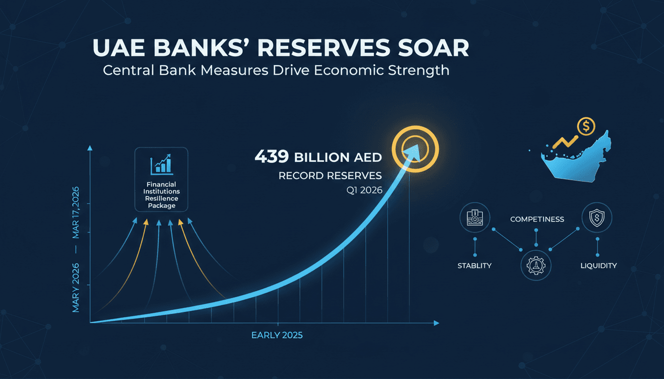 UAE Banks Reach Record 439 Billion AED Reserves at Central Bank