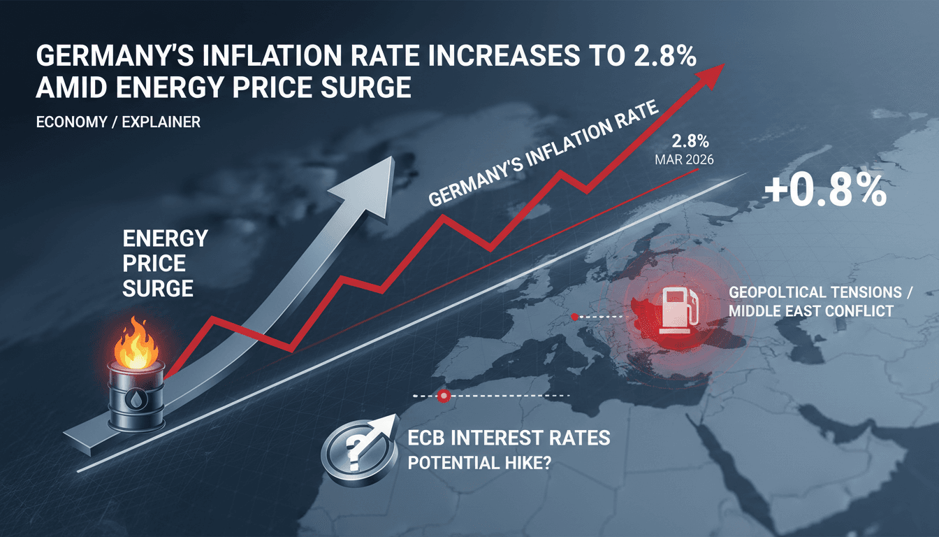 Germany's Inflation Rate Increases to 2.8% Amid Energy Price Surge