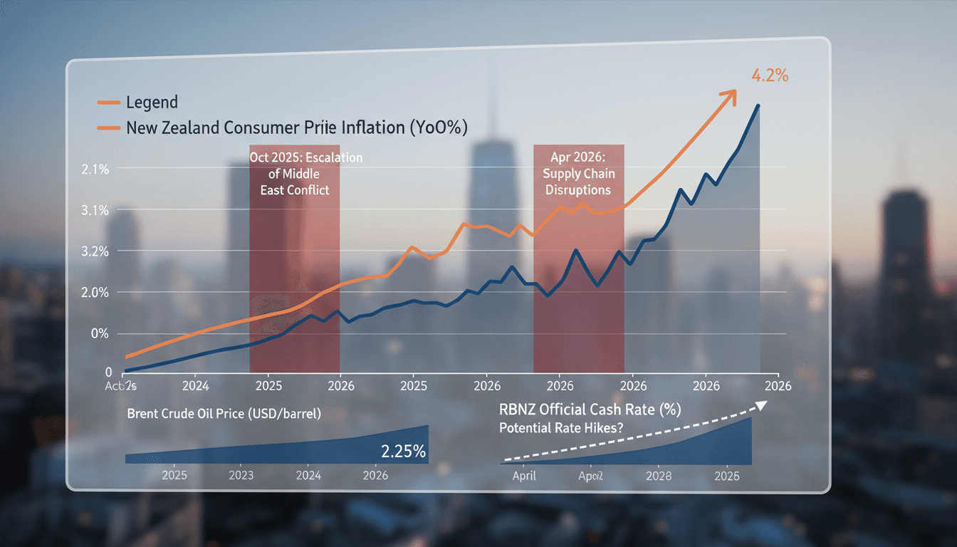 Reserve Bank of New Zealand Maintains Cash Rate Amid Inflation Concerns Linked to Middle East Conflict