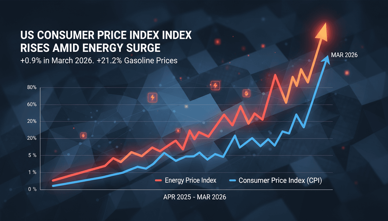 US Consumer Price Index Rises 0.9 Percent in March 2026 Amid Energy Price Surge