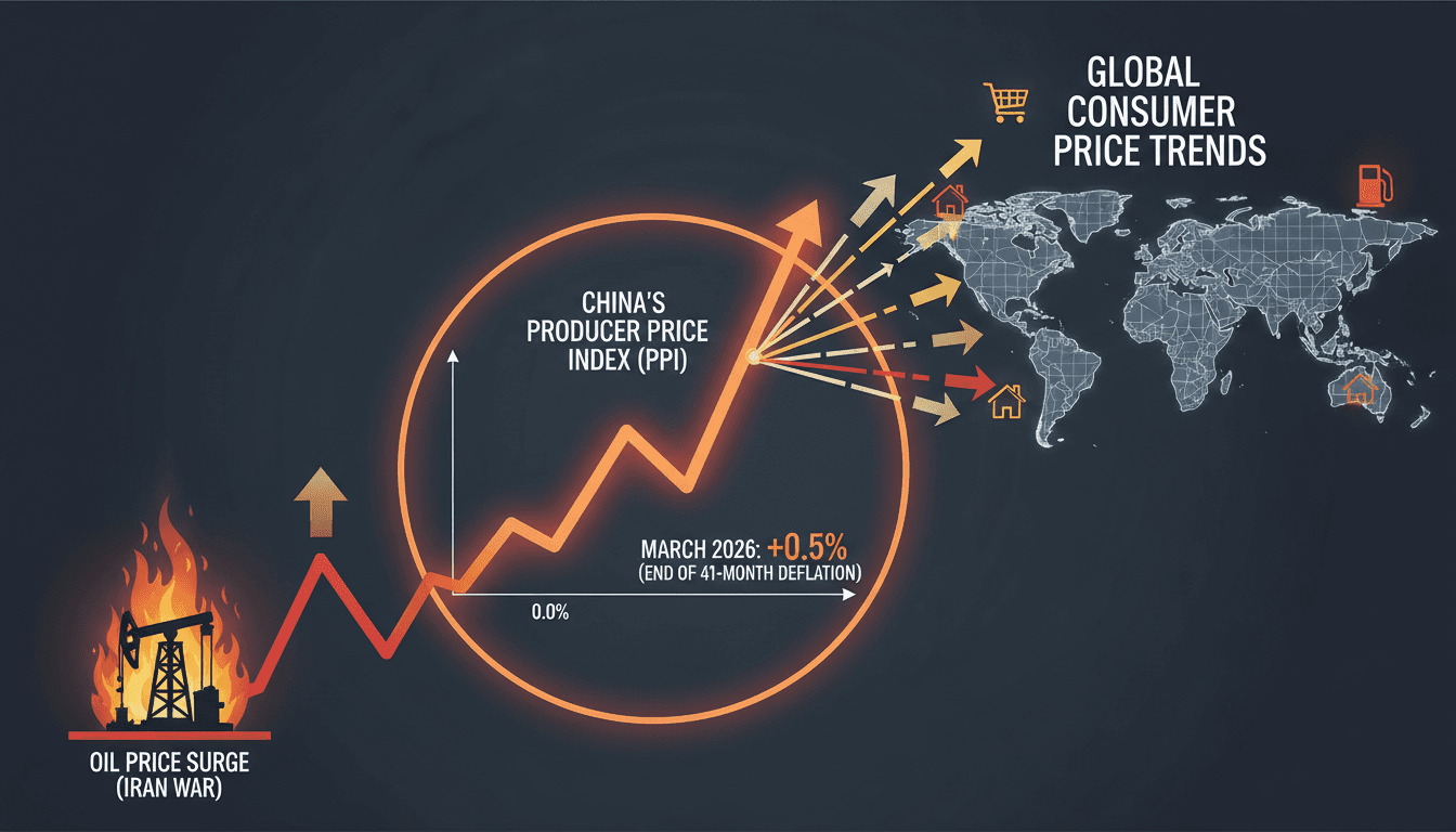 China's Producer Price Index Ends 41-Month Deflation Amid Iran War Energy Crisis