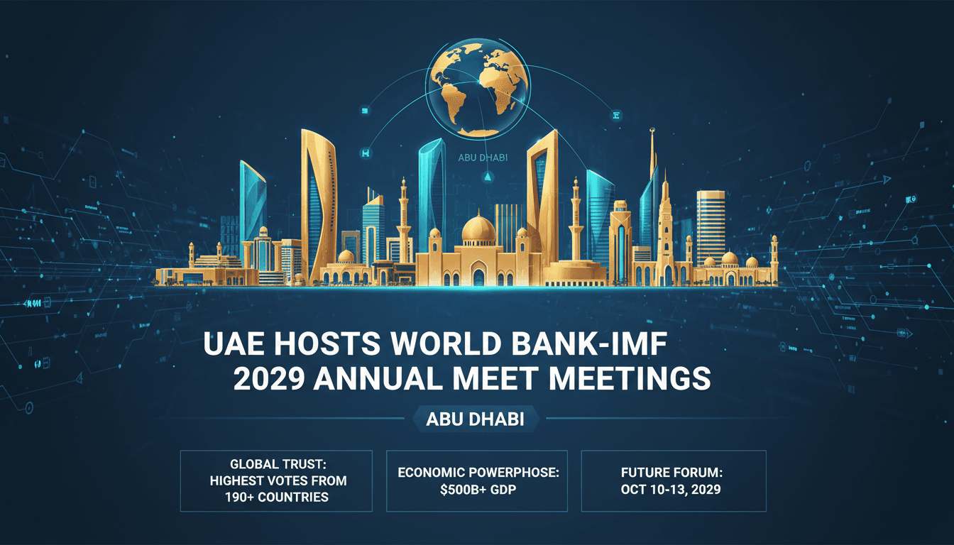 UAE to Host 2029 World Bank-IMF Annual Meetings in Abu Dhabi