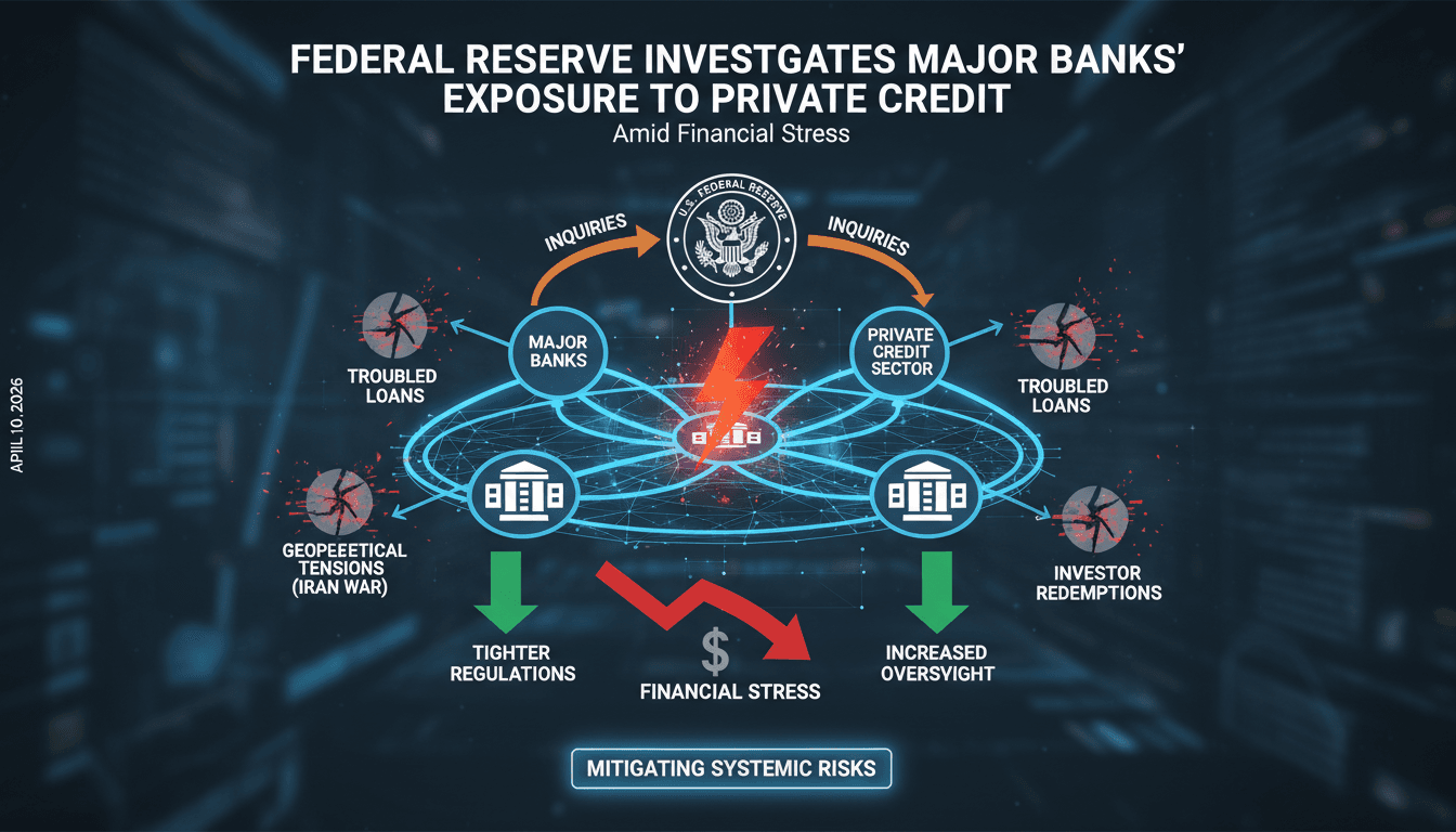 Federal Reserve Investigates Major Banks' Exposure to Private Credit Amid Financial Stress