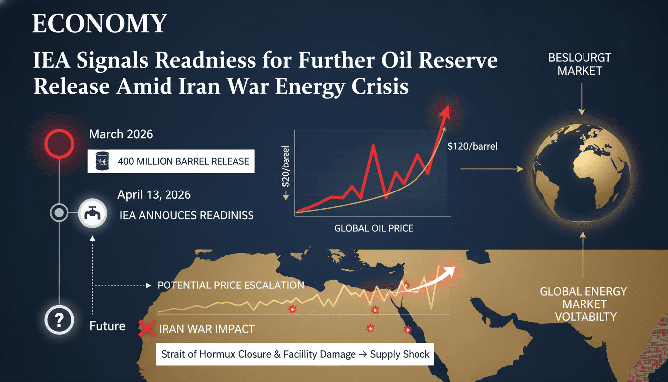 IEA Signals Readiness for Further Oil Reserve Release Amid Iran War Energy Crisis