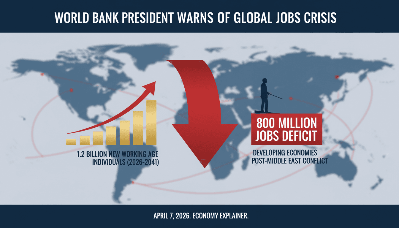 World Bank President Warns of 800 Million Jobs Deficit in Developing Economies Post-Middle East War