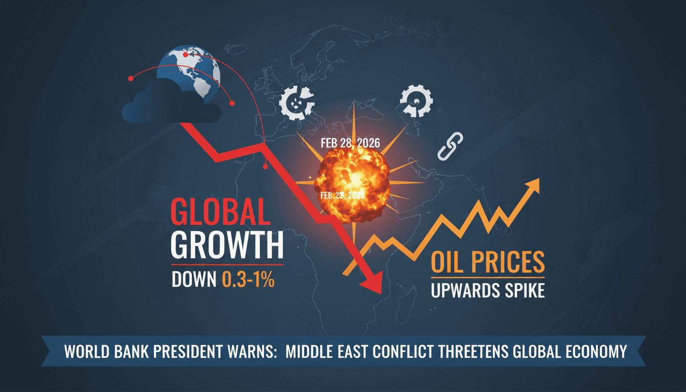 World Bank President Warns Middle East War Could Slash Global Growth by Up to 1 Percent