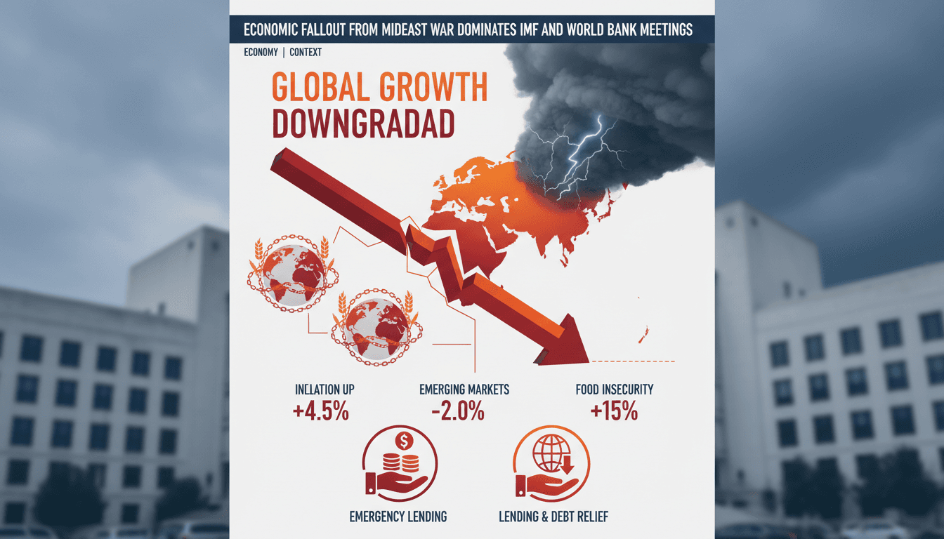 Economic Fallout from Mideast War Dominates IMF and World Bank Meetings