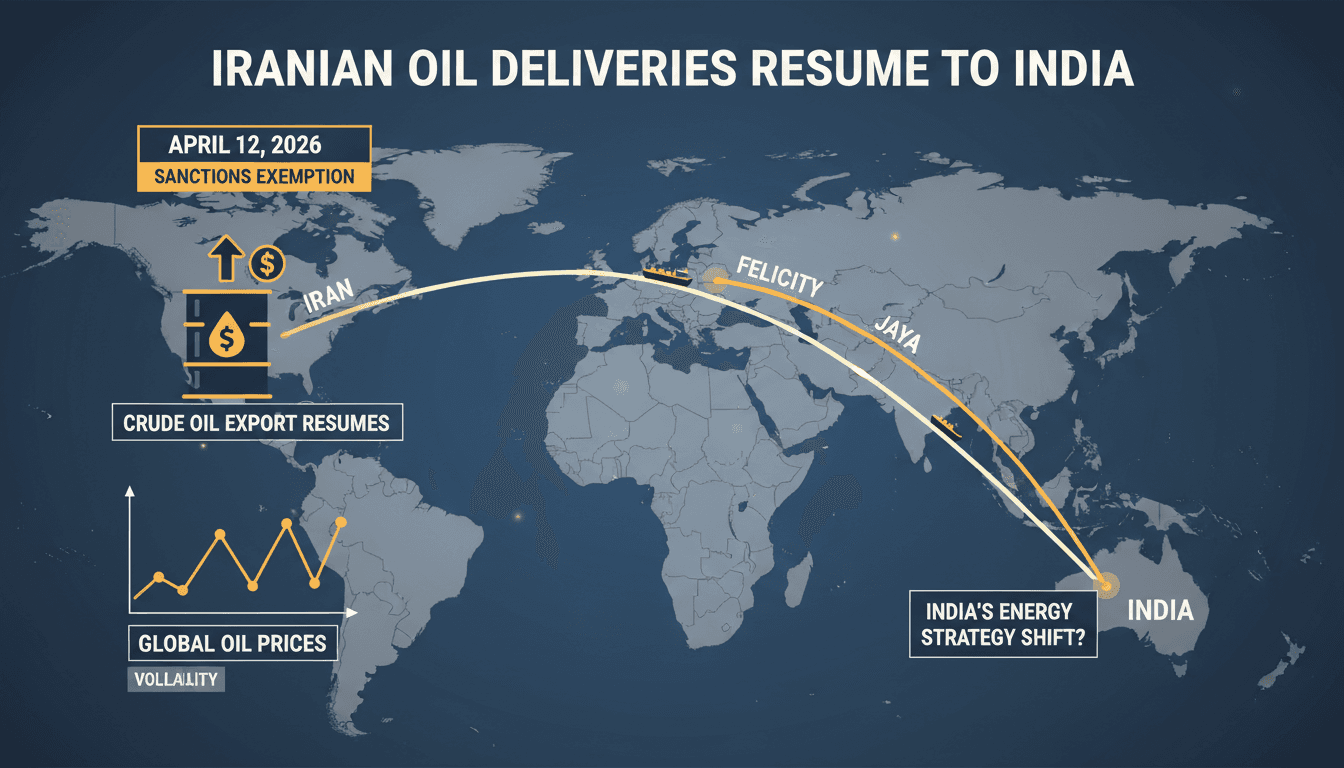 Iranian Oil Tankers Resume Deliveries to India After Sanctions Exemption