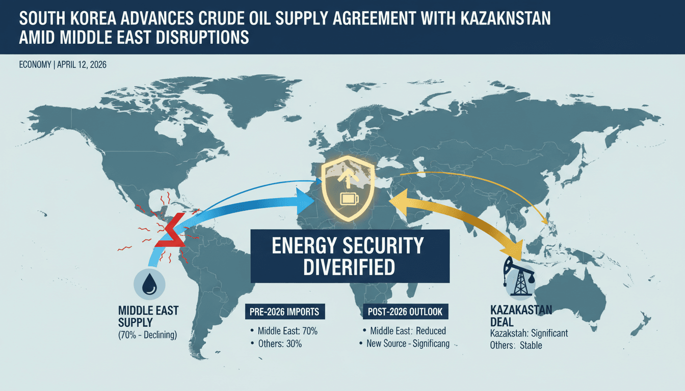 South Korea Advances Crude Oil Supply Agreement with Kazakhstan Amid Middle East Disruptions