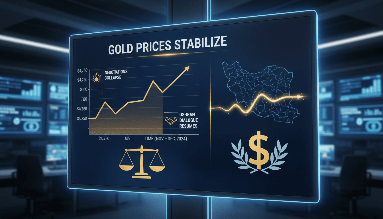 Gold Prices Stabilize Amid Renewed US-Iran Negotiation Signals