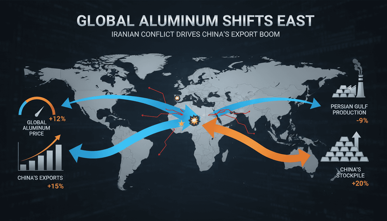 China's Aluminum Exports Set to Rise Due to Ongoing Iranian Conflict Disruptions