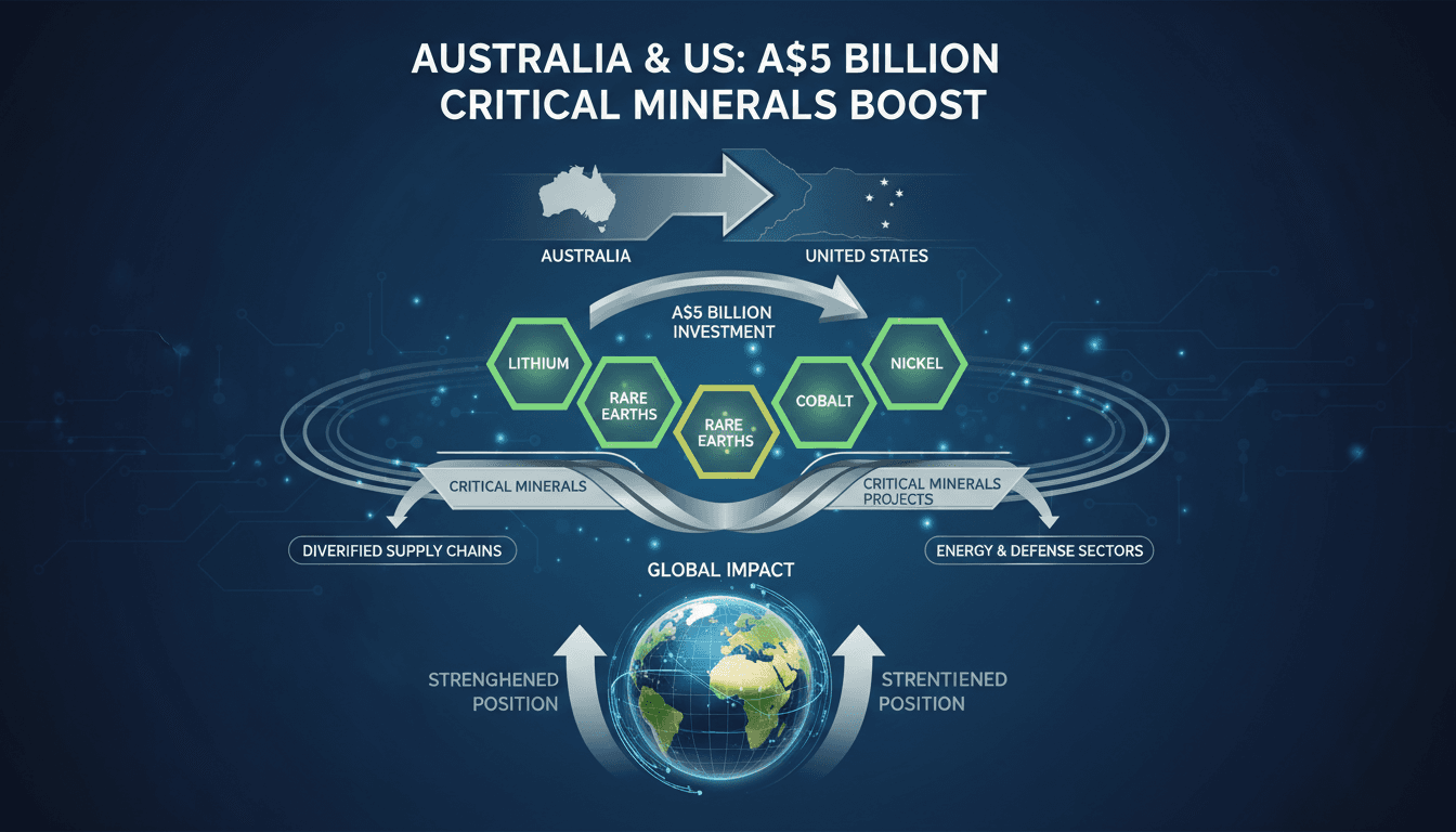 Australia and US Invest A$5 Billion in Critical Minerals Projects