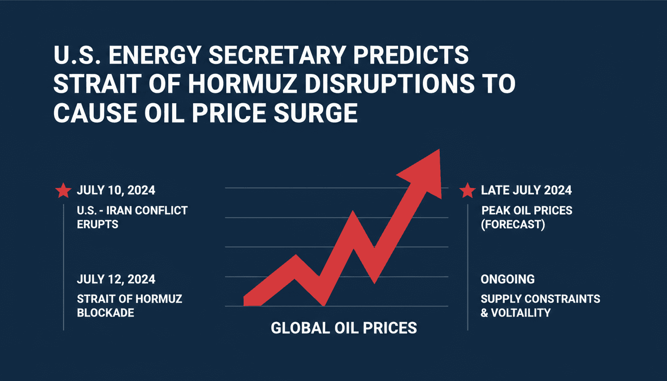 U.S. Energy Secretary Predicts Peak Oil Prices Due to Strait of Hormuz Disruptions