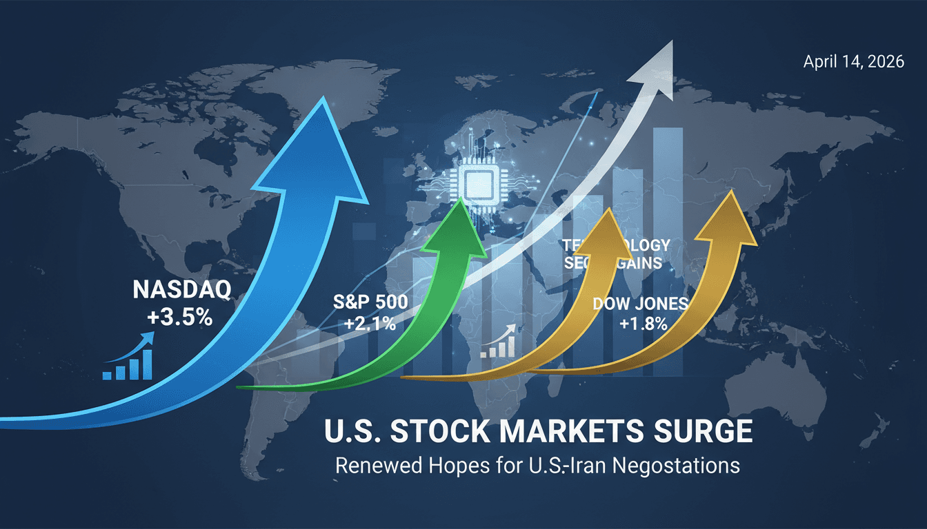U.S. Stock Markets Surge Amid Renewed Hopes for U.S.-Iran Negotiations