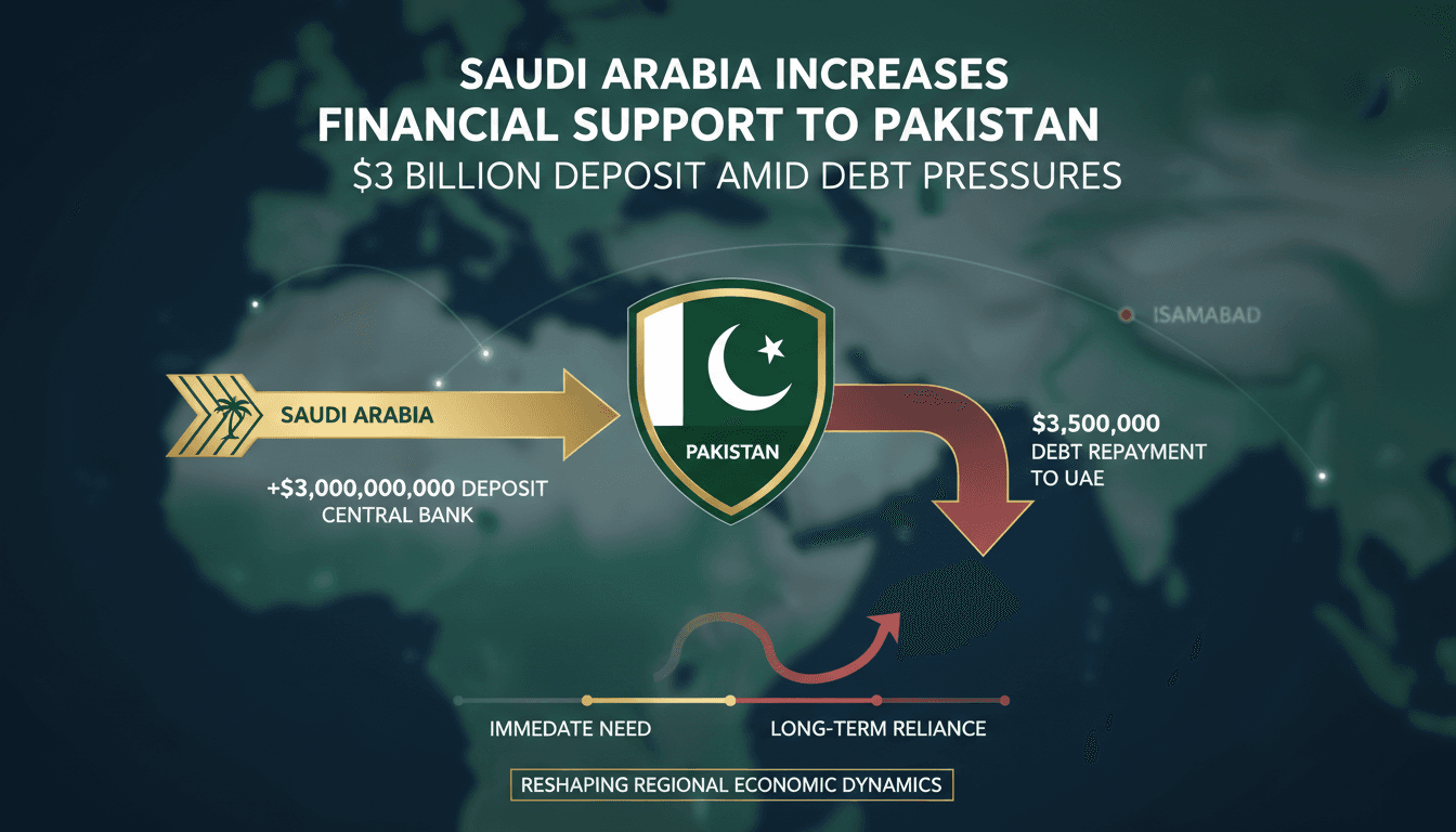 Saudi Arabia Increases Financial Support to Pakistan with $3 Billion Deposit Amid Debt Pressures