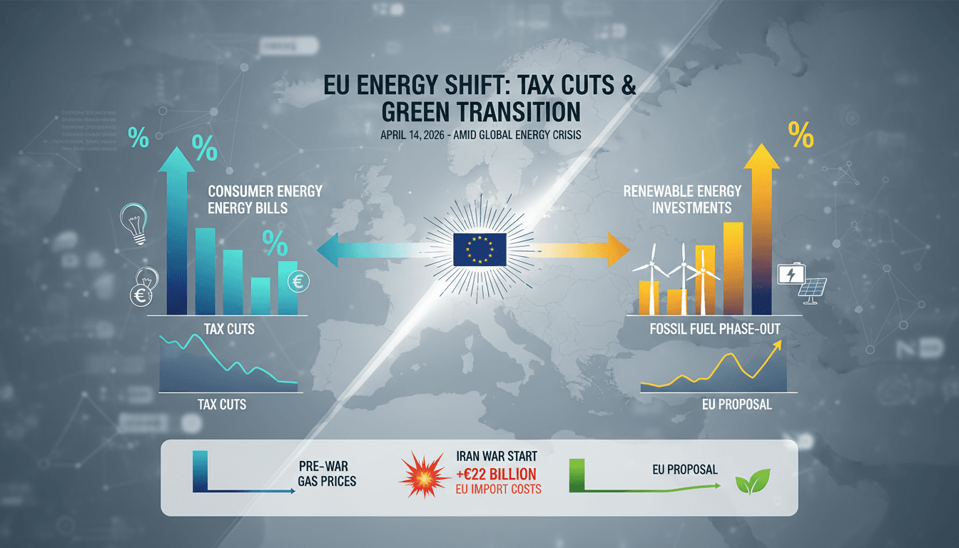 European Commission Proposes Electricity Tax Cuts and Faster Fossil Fuel Phase-Out Amid Iran War Energy Crisis