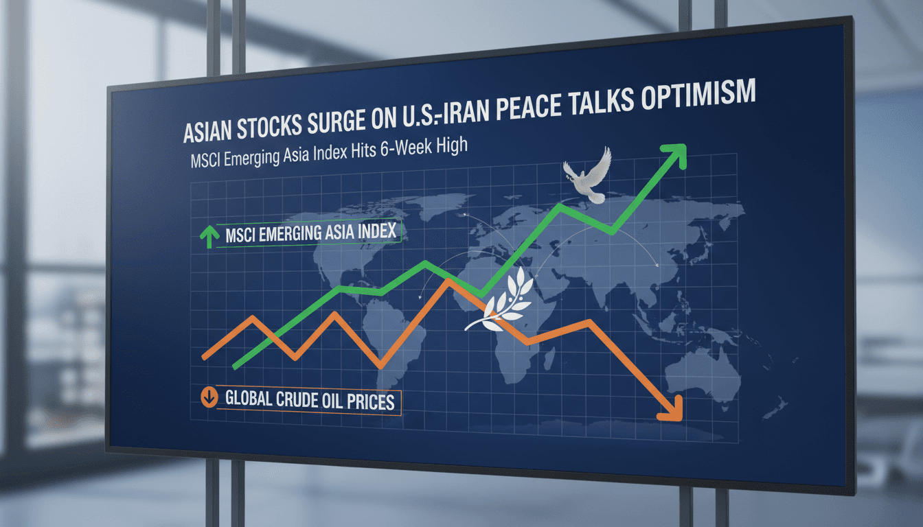 Asian Emerging Stocks Surge on Optimism for U.S.-Iran Peace Talks Resumption