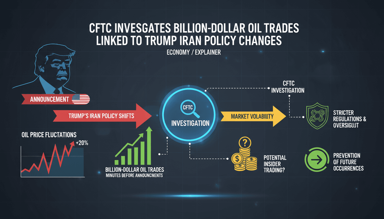CFTC Investigates Billion-Dollar Oil Trades Linked to Trump Iran Policy Changes