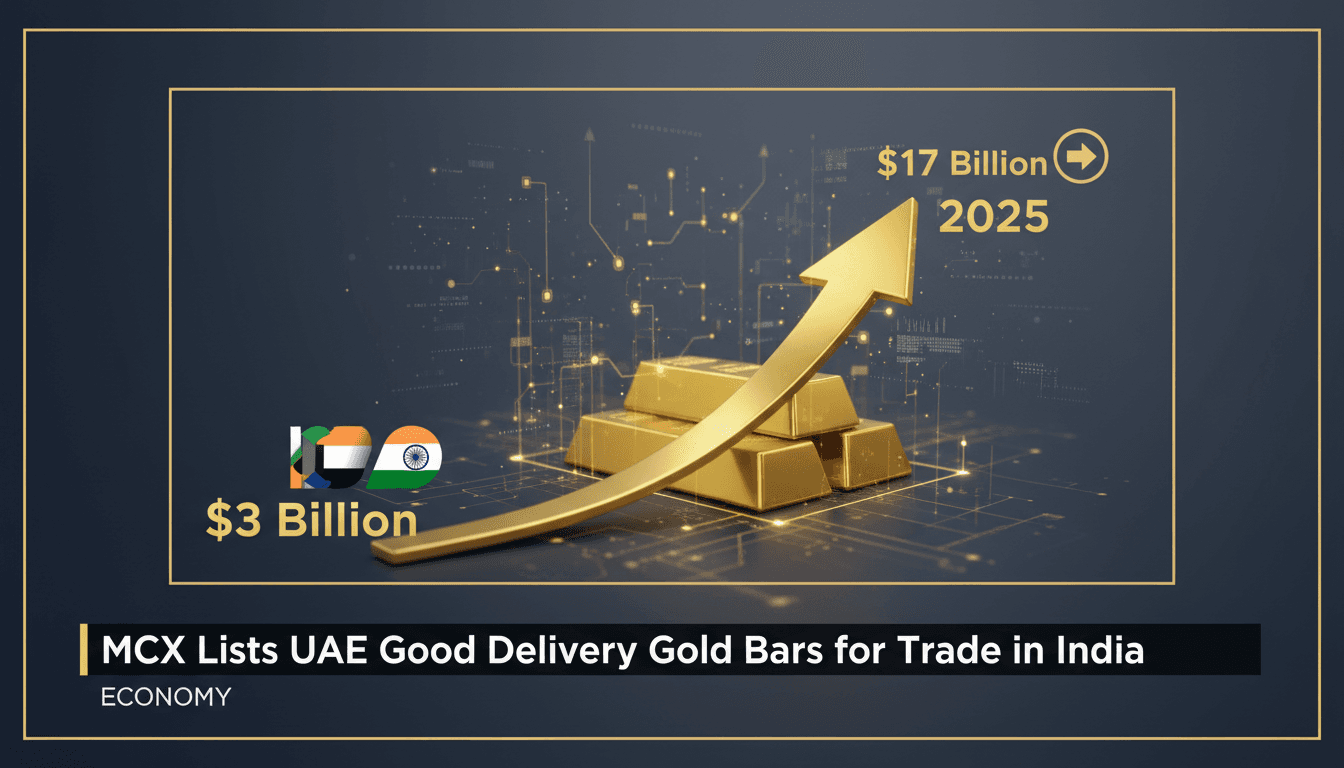 MCX Lists UAE Good Delivery Gold Bars for Trade in India