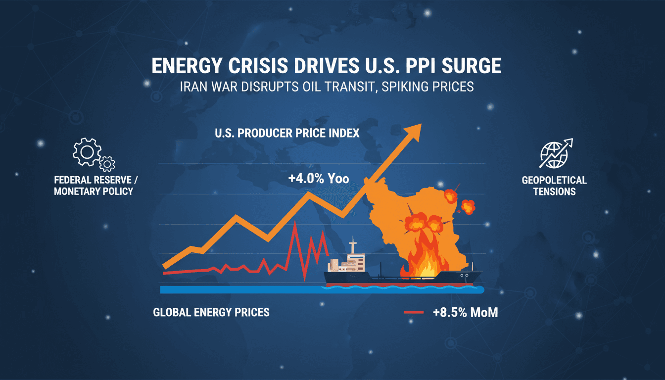 U.S. Producer Price Index Increases 4.0 Percent Year-Over-Year Amid Iran War Energy Crisis