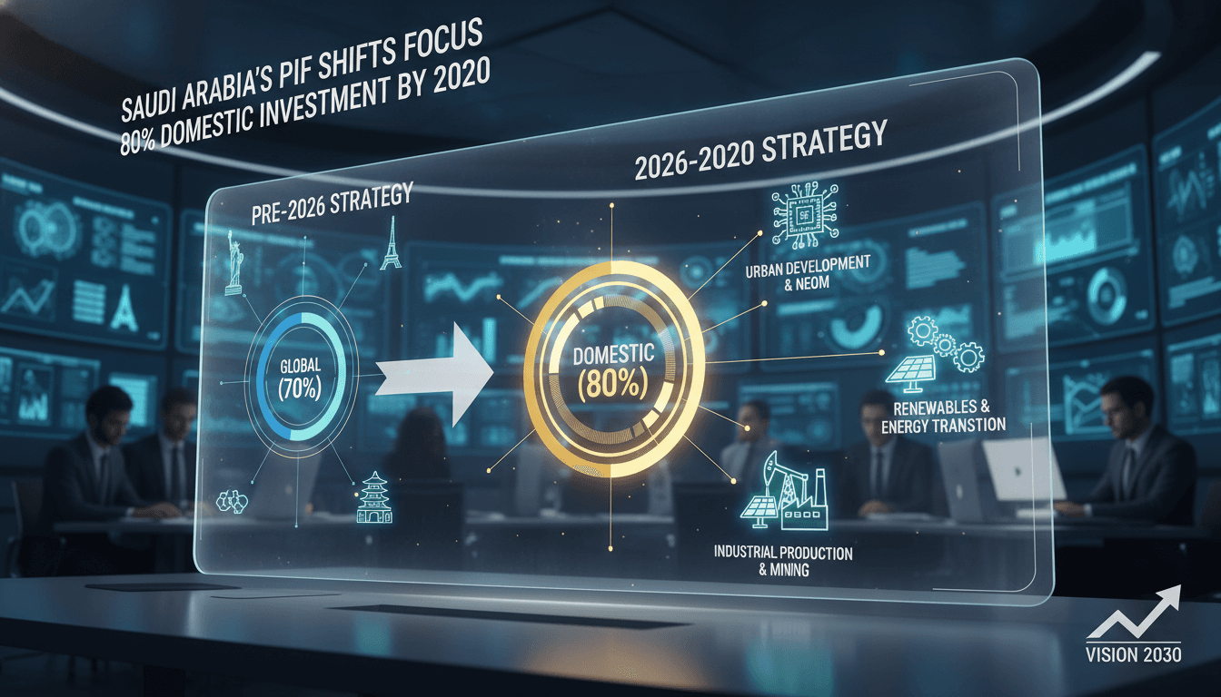 Saudi Arabia's Public Investment Fund Approves 2026-2030 Strategy with 80% Domestic Investment Focus