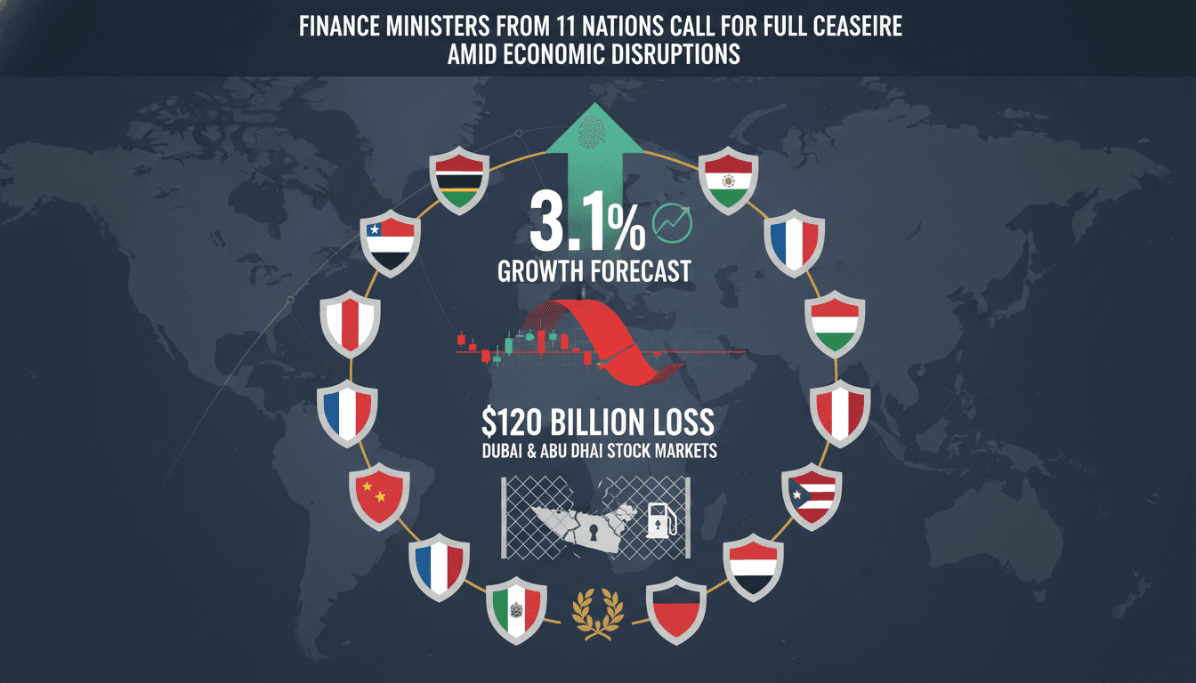 Finance Ministers from 11 Nations Call for Full Ceasefire Implementation Amid Economic Disruptions