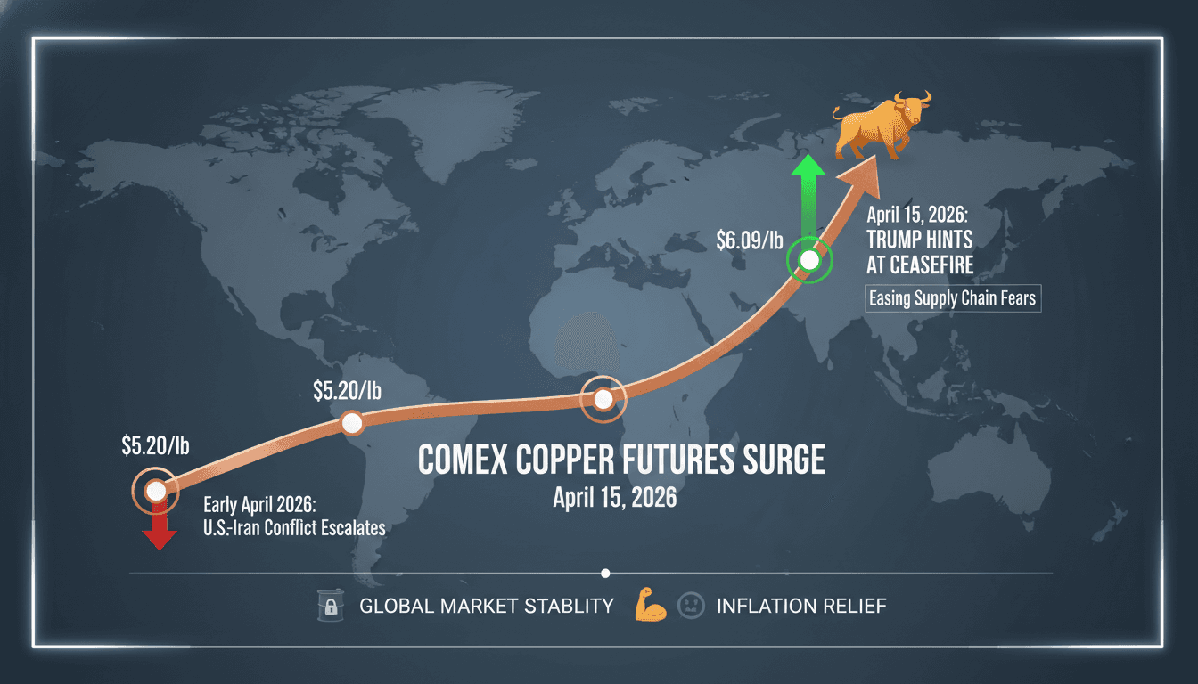 COMEX Copper Futures Rise on U.S. Signals of Iran War Resolution