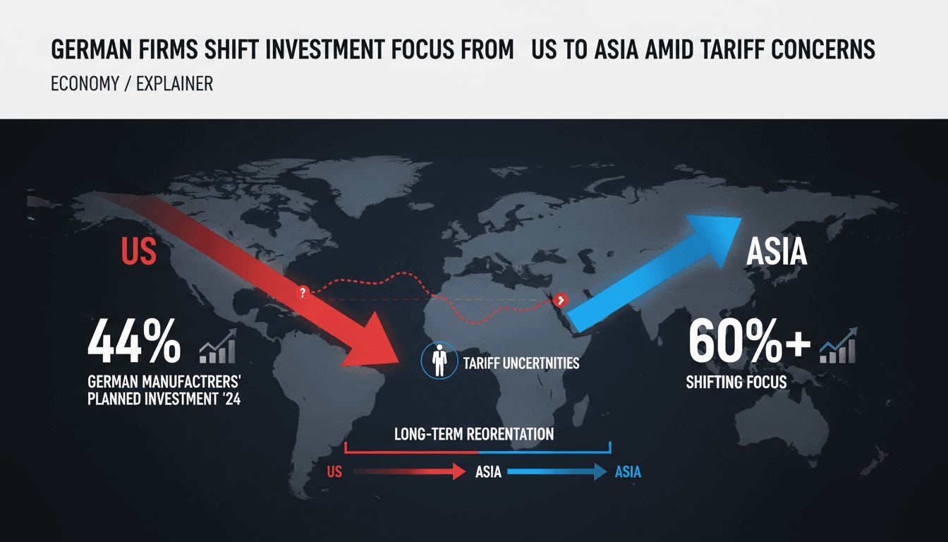 German Firms Shift Investment Focus from US to Asia Amid Tariff Concerns