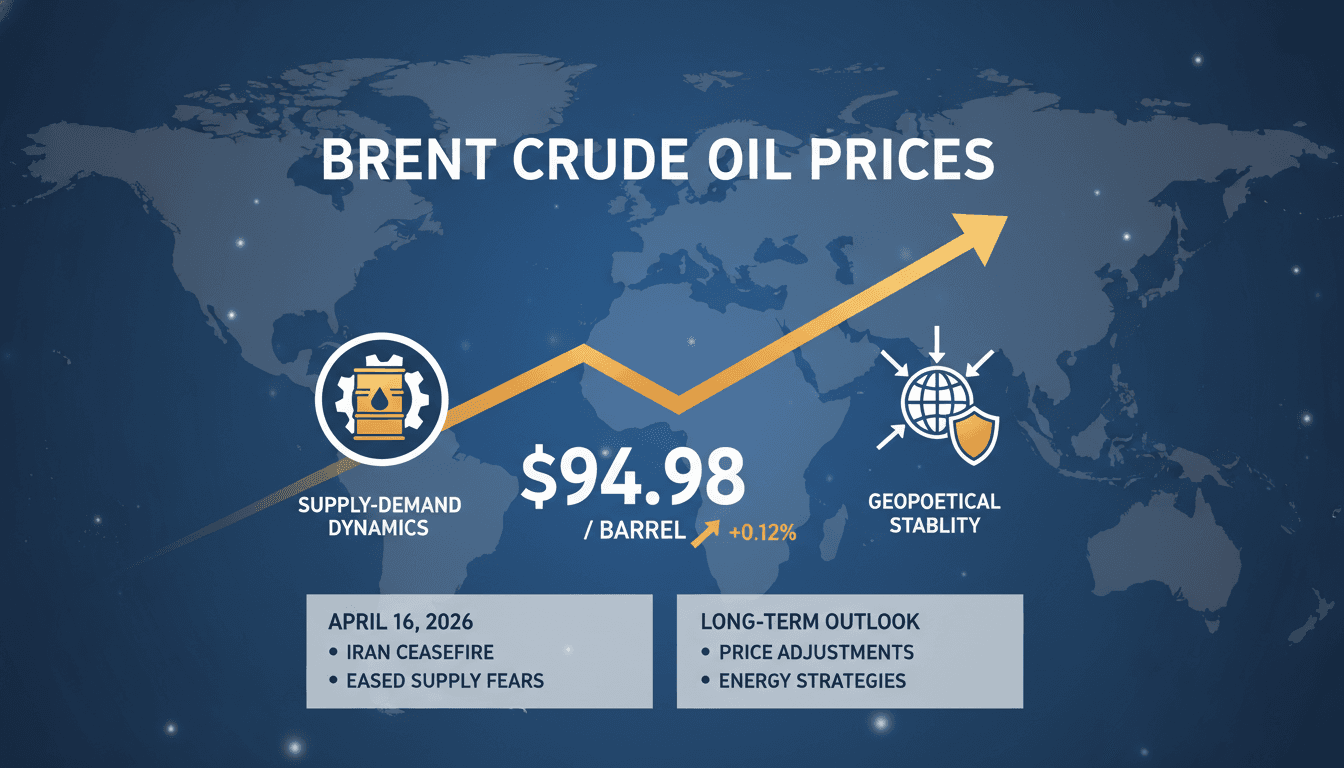 Brent Crude Oil Prices Stabilize Near $95 per Barrel Amid Geopolitical Tensions
