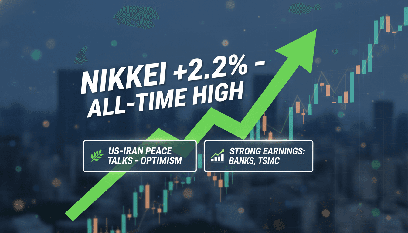 Asian Stock Markets Surge Amid US-Iran Peace Negotiations and Strong Earnings Reports