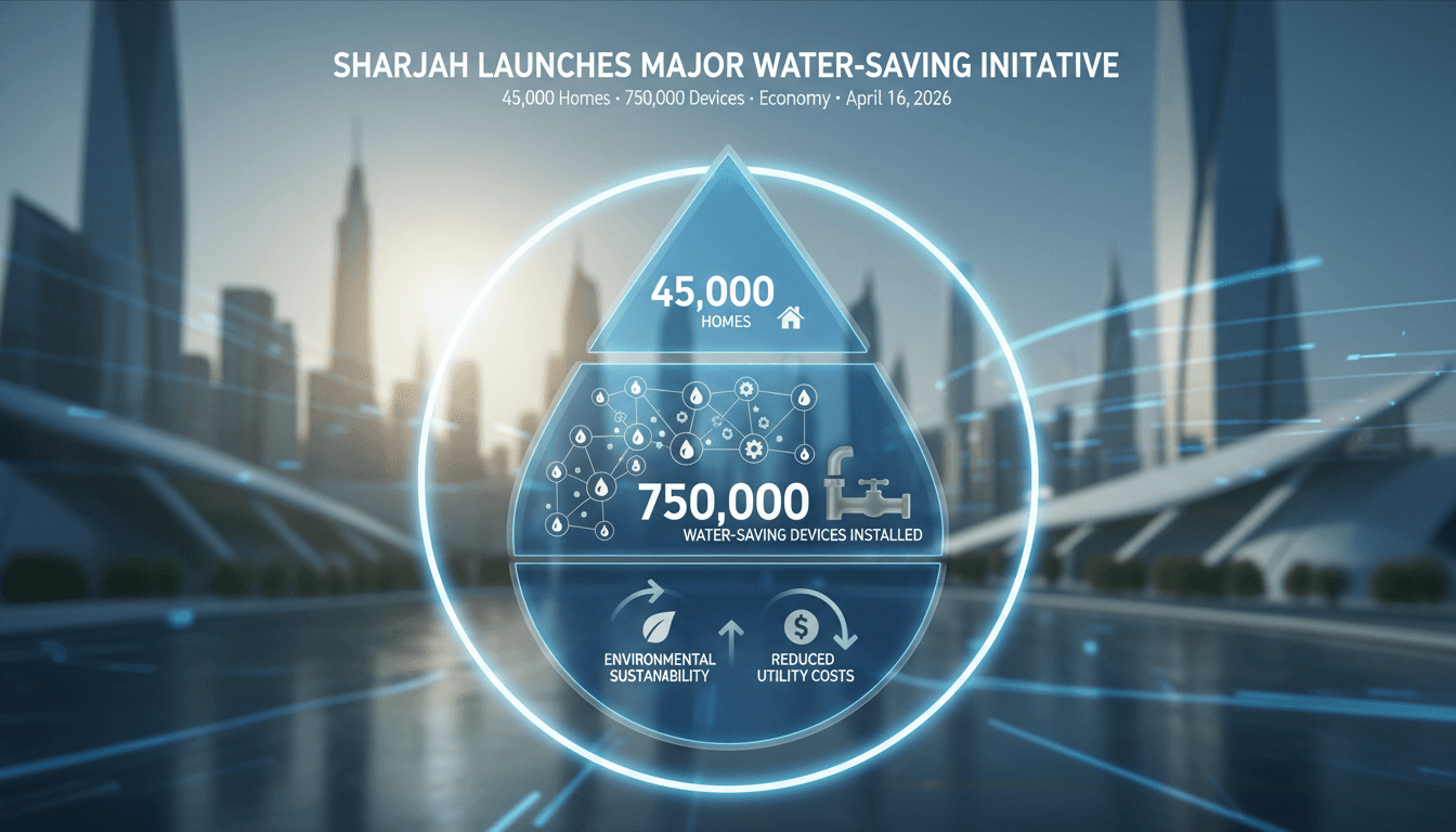 Sharjah Launches Major Water-Saving Initiative for 45,000 Homes