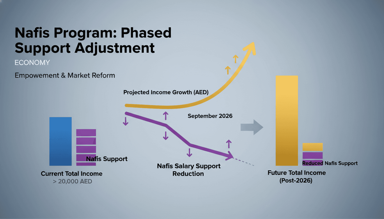 Nafis Program Announces Gradual Reduction in Salary Support for Emiratis Earning Over 20,000 AED