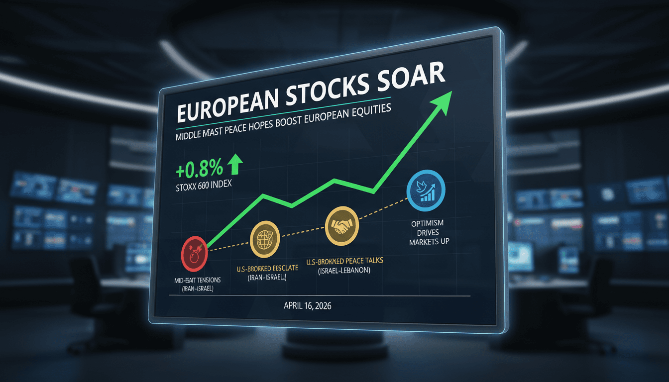 European Stocks Rise on Optimism for Middle East Peace Talks