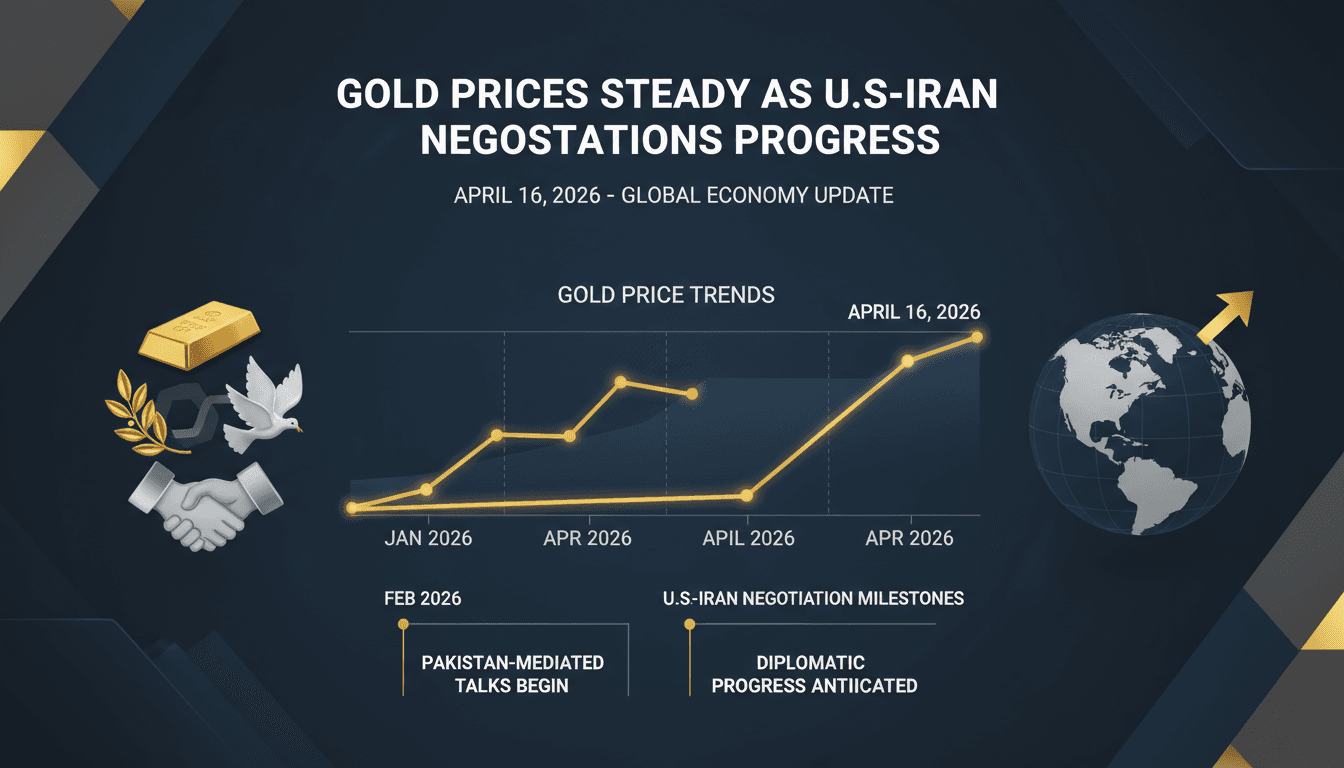 Gold Prices Steady as U.S.-Iran Negotiations Progress