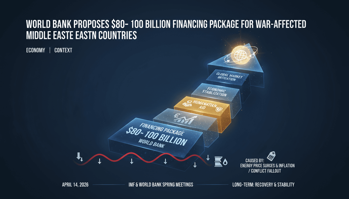 World Bank Proposes $80–100 Billion Financing Package for War-Affected Middle Eastern Countries