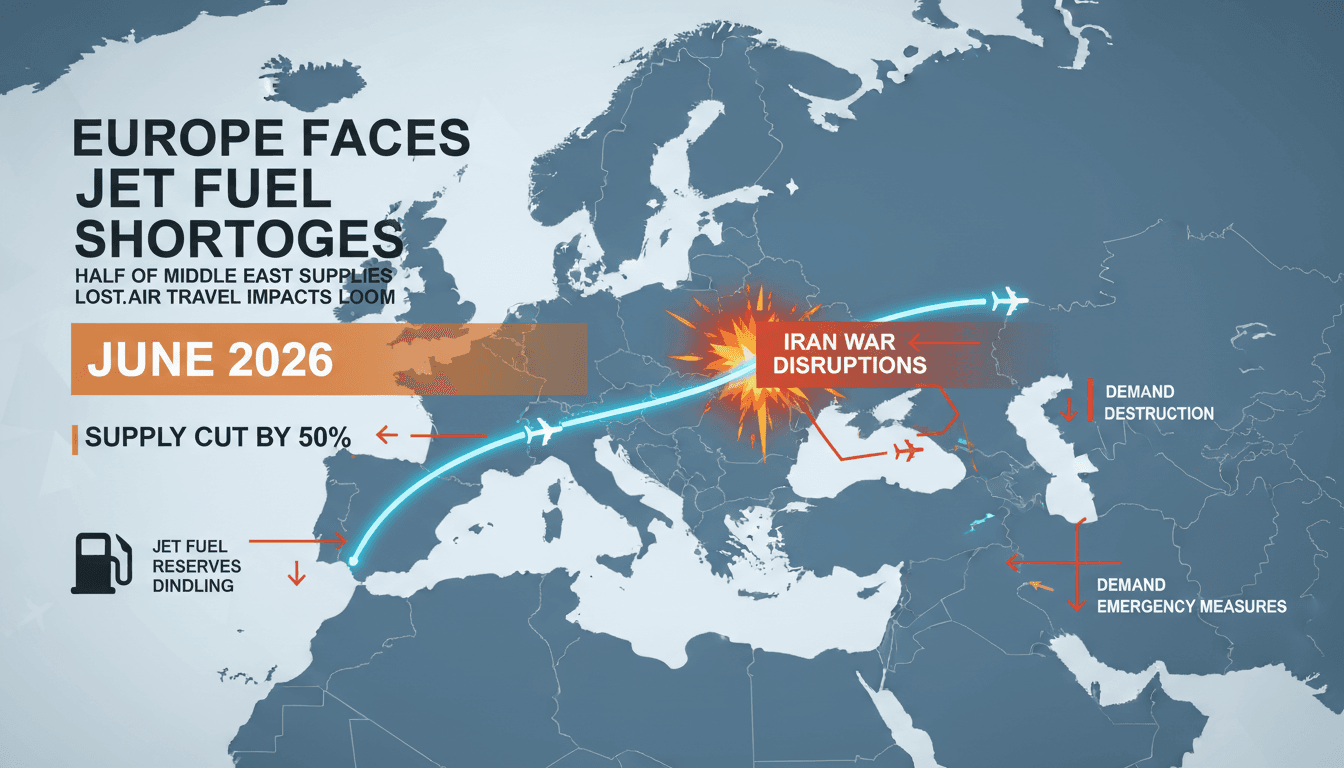 Europe Faces Jet Fuel Shortages by June 2026 Due to Iran War Disruptions