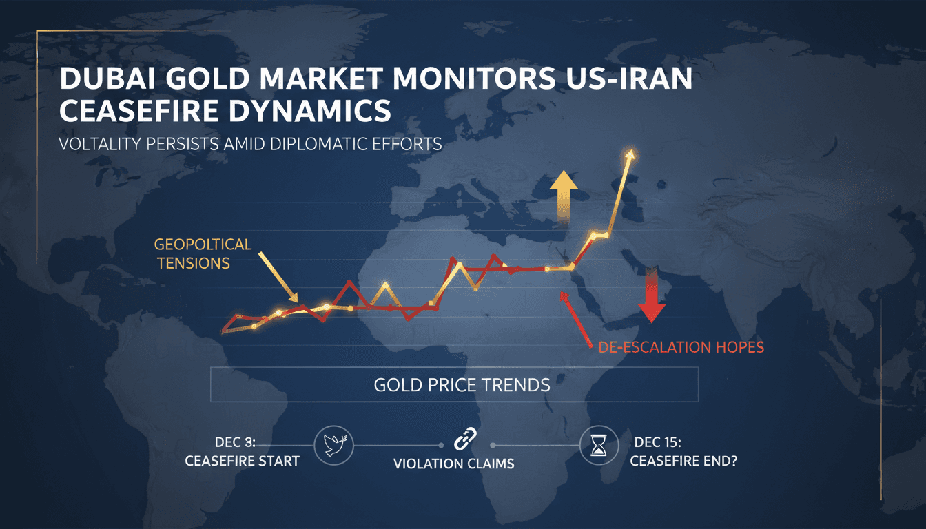 Dubai Gold Market Monitors US-Iran Ceasefire Dynamics as Tensions Persist