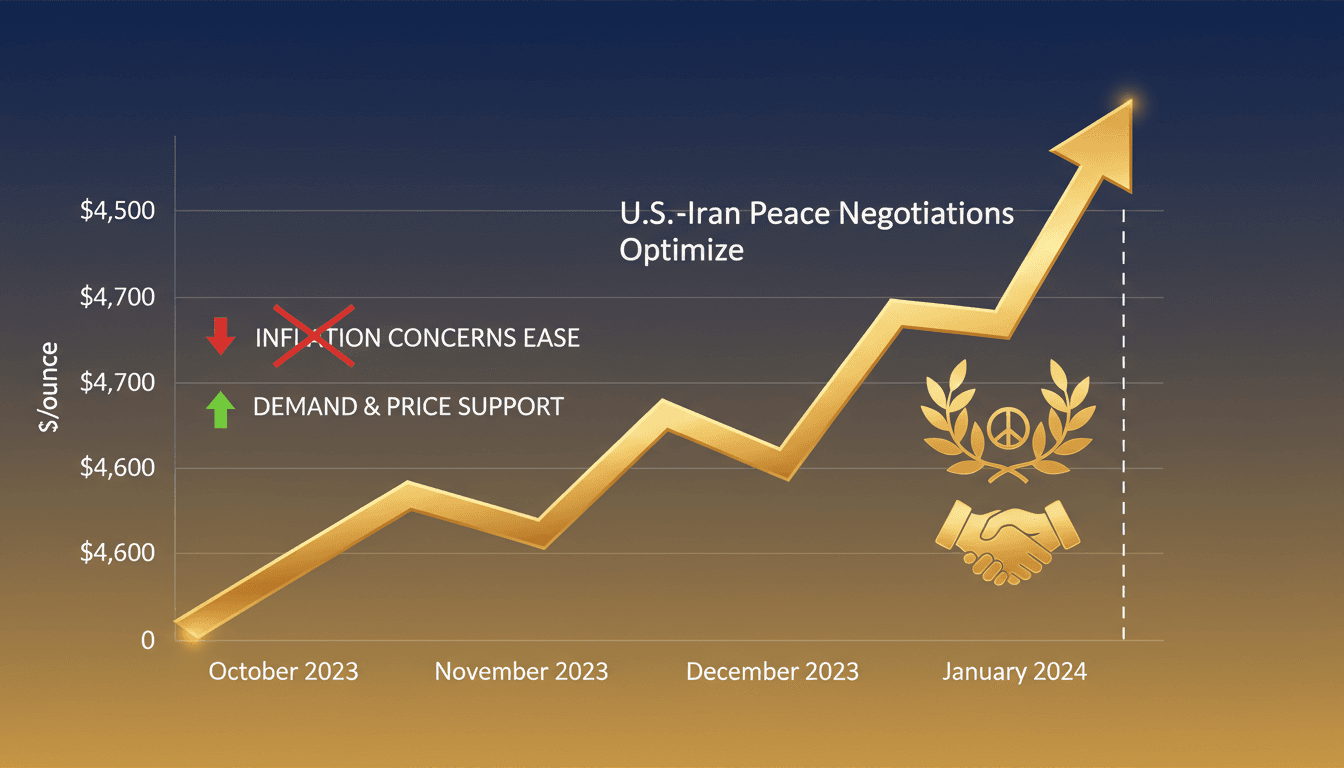 Gold Prices Rise Amid Optimism for U.S.-Iran Peace Negotiations