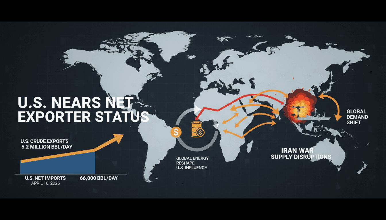 United States Nears Net Crude Oil Exporter Status Amid Iran War Supply Disruptions