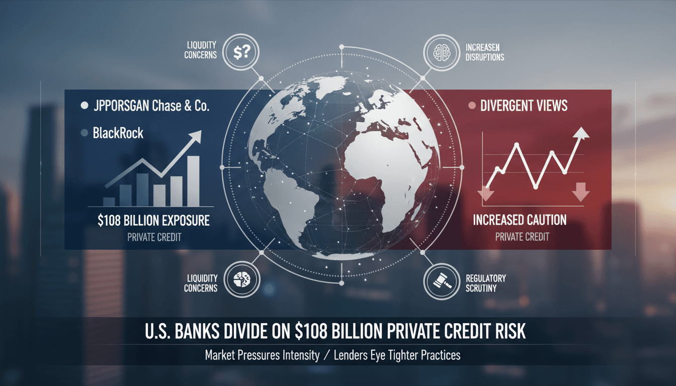 U.S. Banks Express Divergent Views on Private Credit Risks Amid Market Pressures