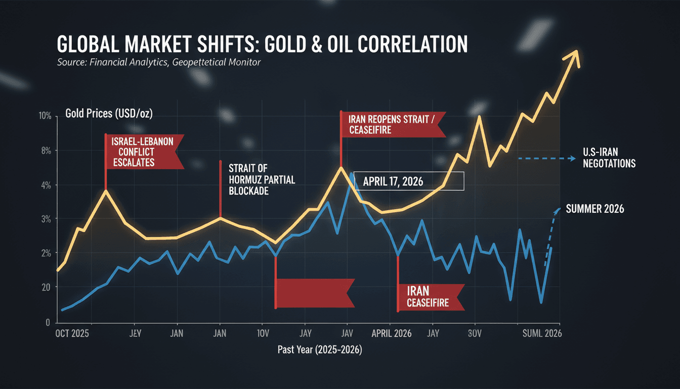 Gold Prices Rise Following Iran's Reopening of Strait of Hormuz Amid Ceasefire
