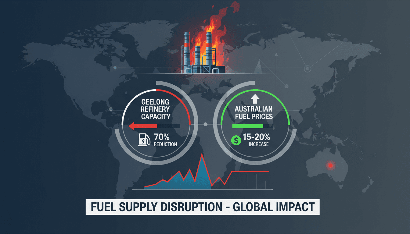 Fire at Geelong oil refinery disrupts Australia's fuel supply