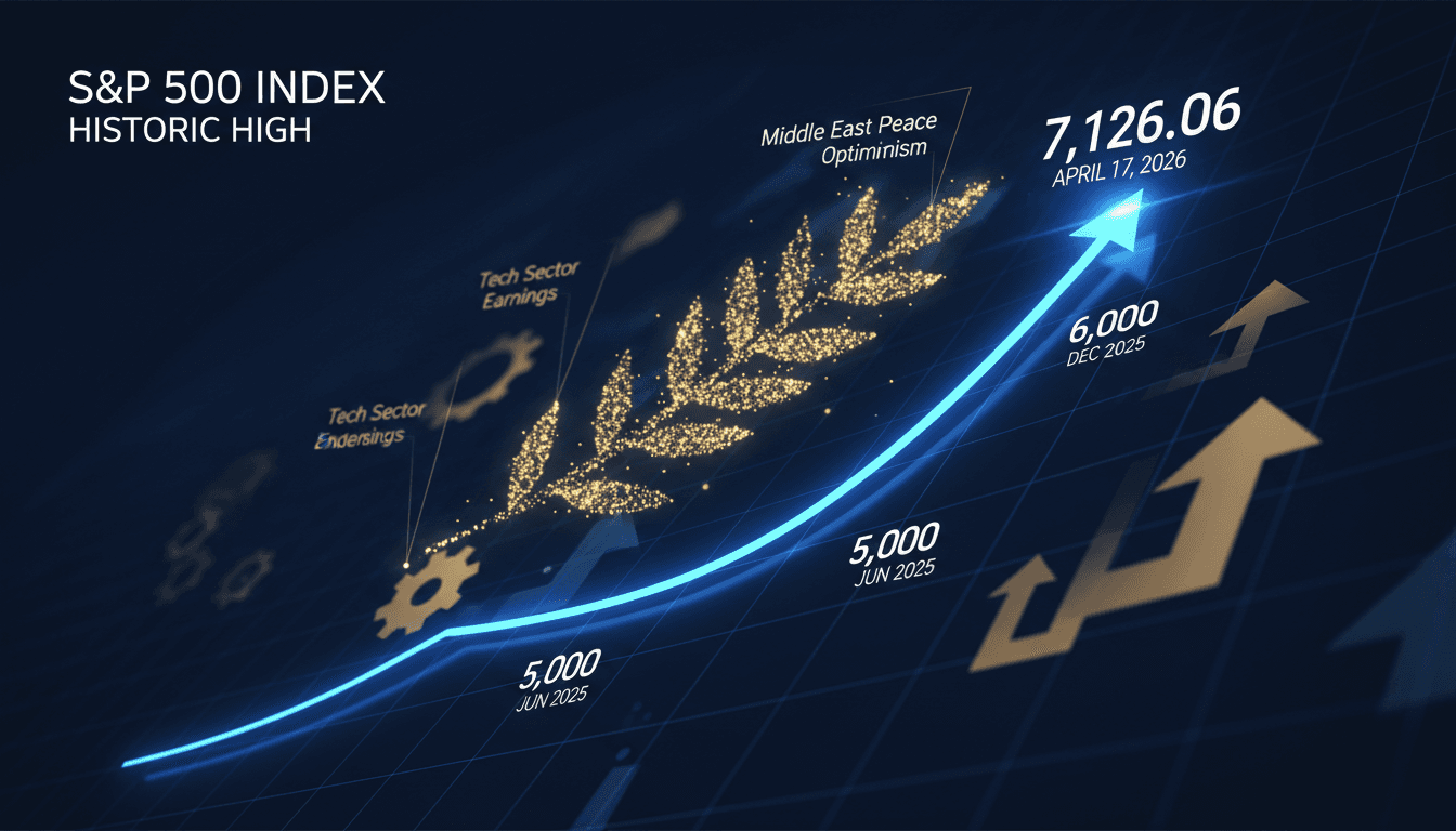 S&P 500 Index Reaches Historic Closing High of 7,126.06 Amid Middle East Peace Optimism