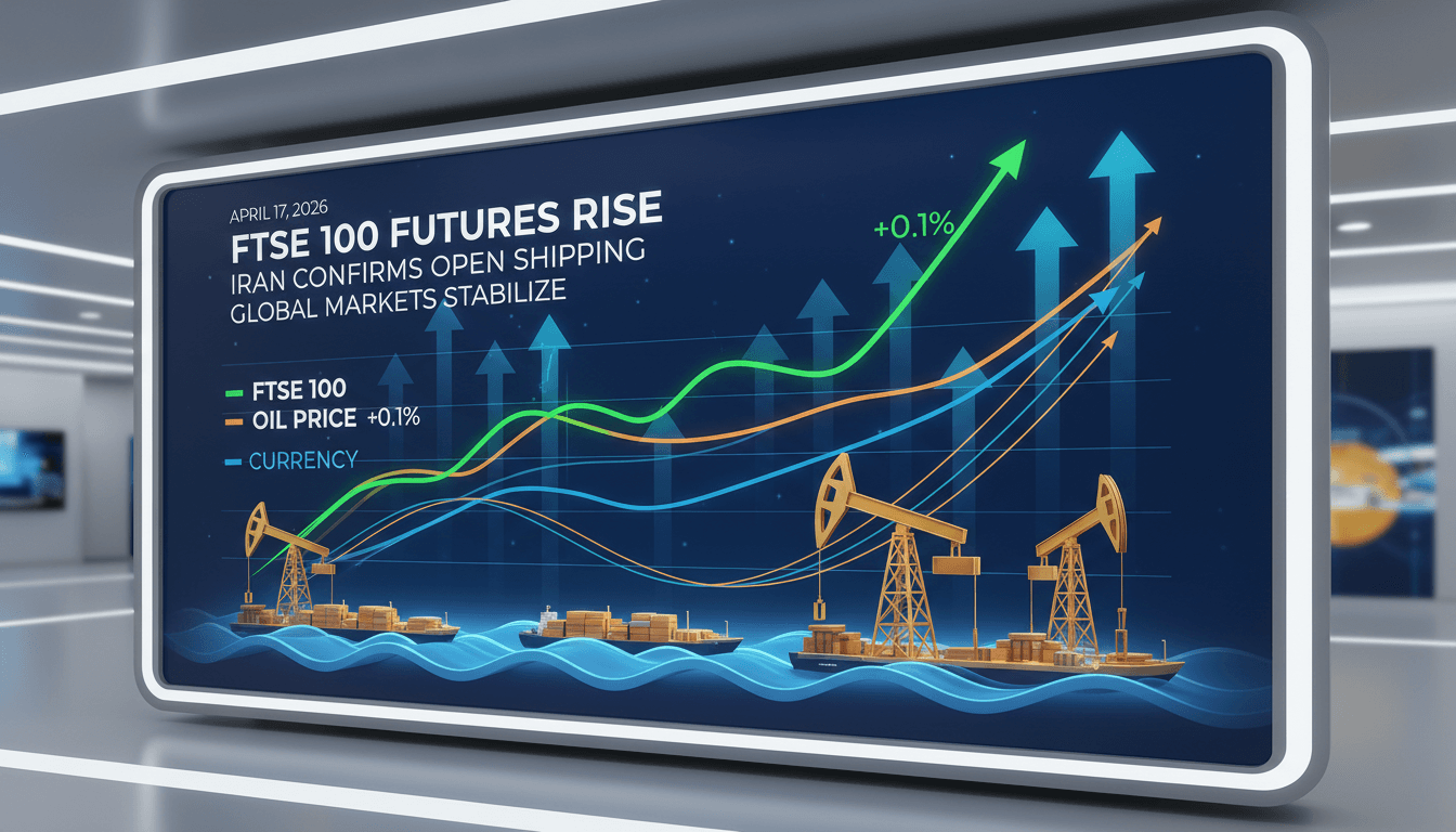 FTSE 100 Futures Rise as Iran Confirms Open Shipping in Strait of Hormuz