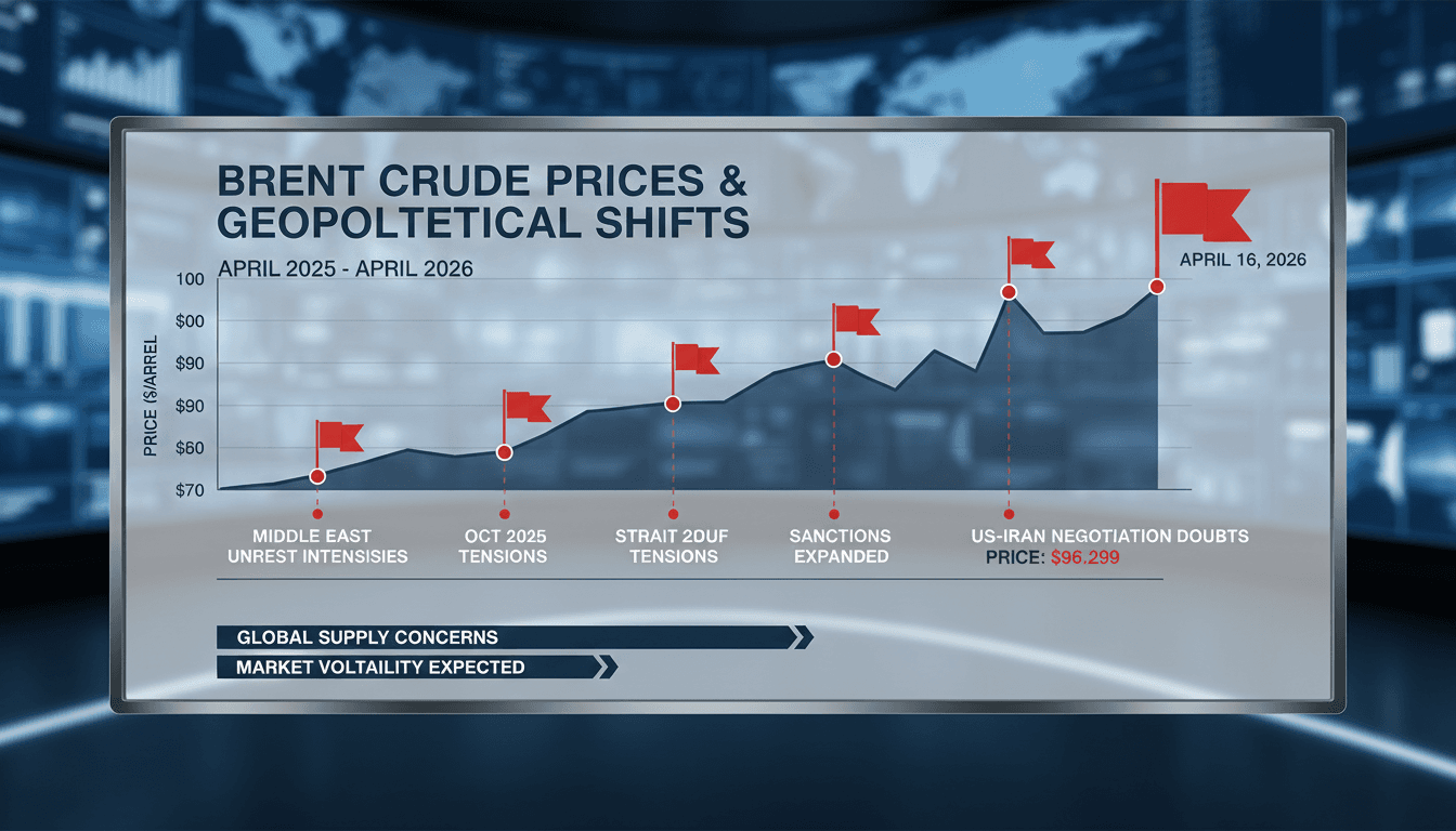 Brent Crude Prices Rise Amid US-Iran Negotiation Doubts