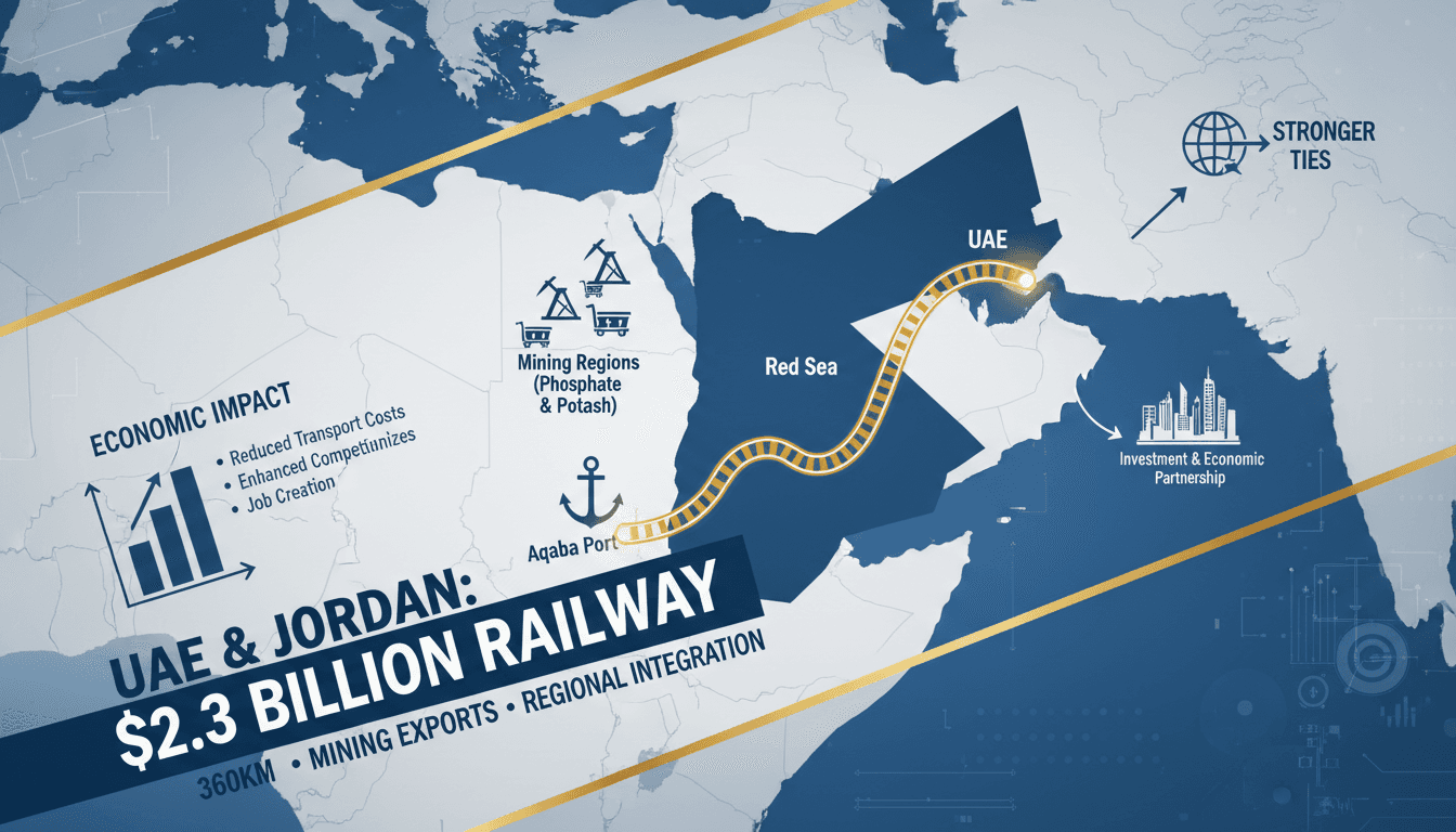 UAE and Jordan Finalize $2.3 Billion Railway Development Agreements