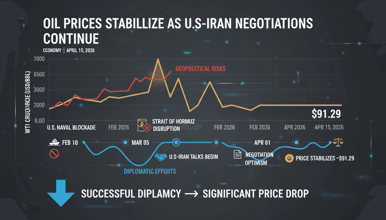 Oil Prices Stabilize as U.S.-Iran Negotiations Continue